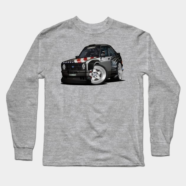 1978 FORD ESCORT MK2 RS Long Sleeve T-Shirt by RCJM_Cartoons